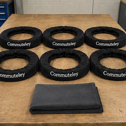 Customized steering wheel covers for fleets and utility vehicles